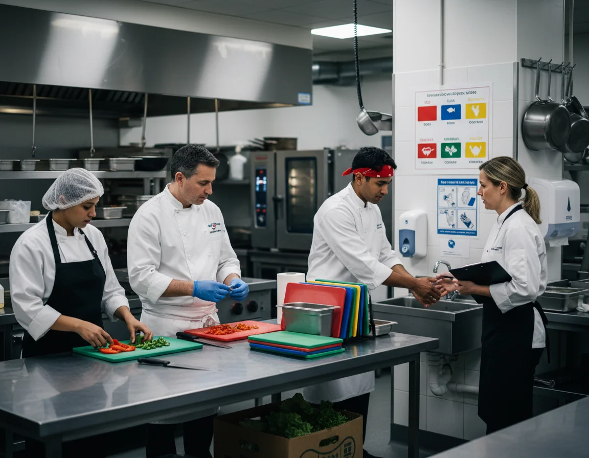 Erreurs hygiène alimentaire restaurant contamination croisée